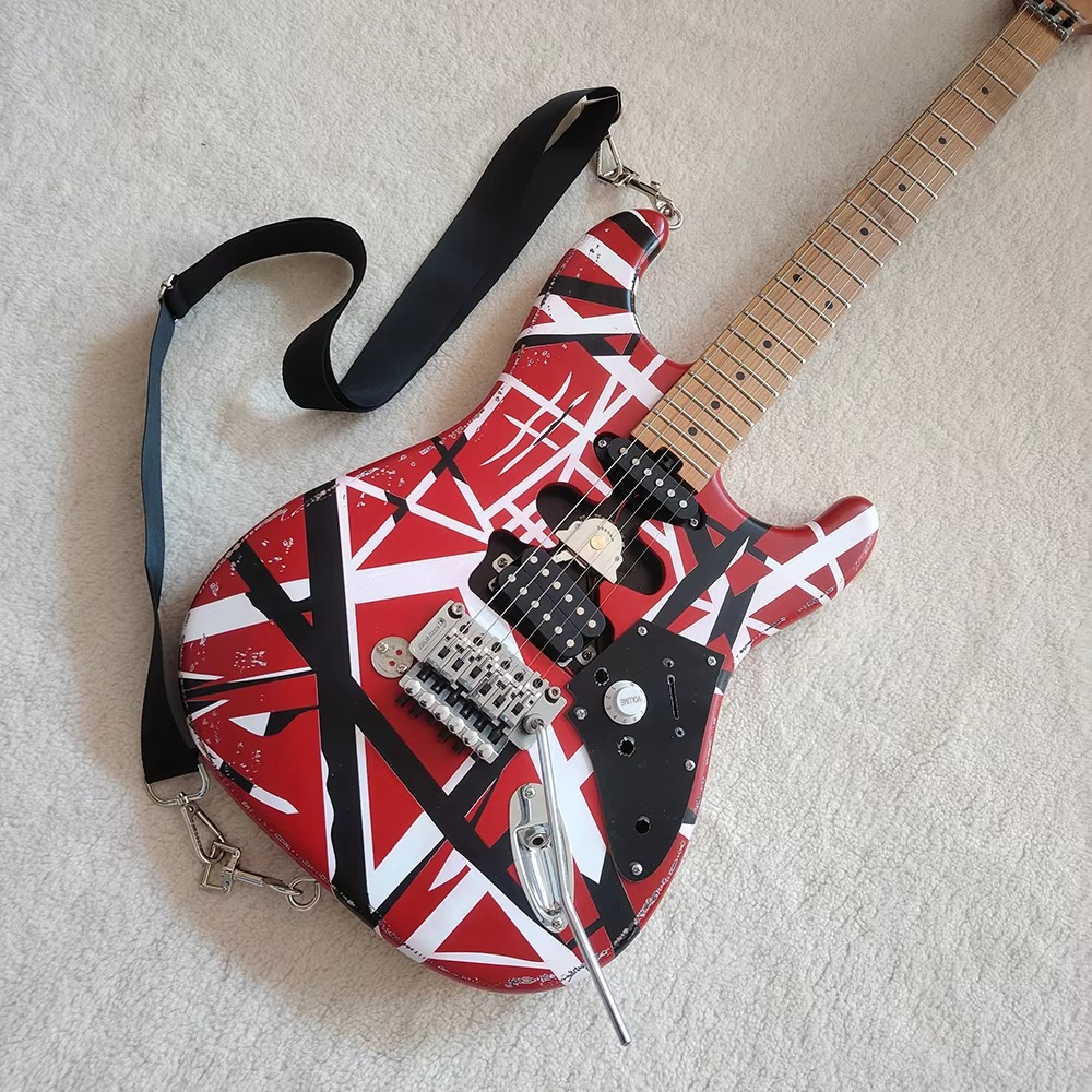 Eddie Edward Van Halen, carbon baked maple guitar head, commemorative guitar, in stock, shipping quickly,Preferred Gift