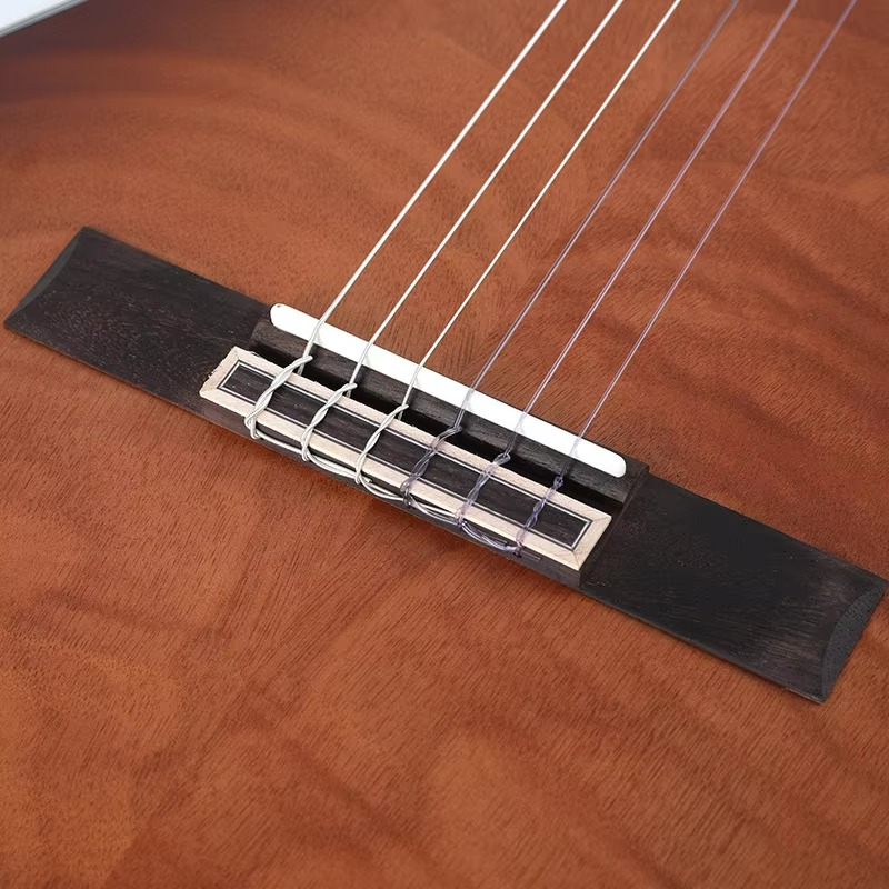 39-inch Classical Wooden Electric Box Guitar Thin Barrel Missing Corners Solid Wood Guitar Professional Performance Instruments