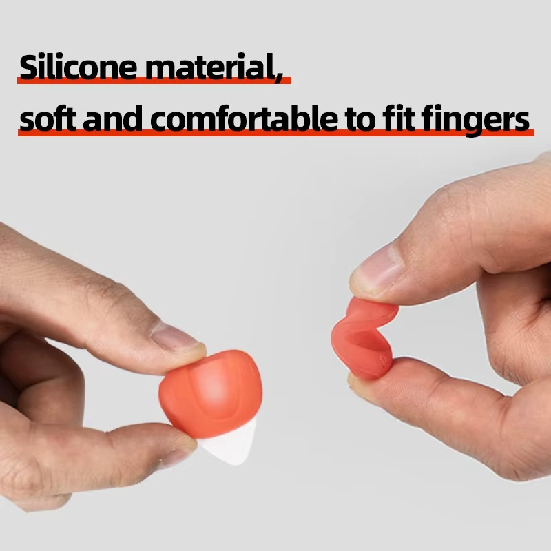 Solo Guitar Pick Set Folk Acoustic Guitar Silicone Non-Slip Speed Playing Electric Guitar Ukulele Hand Specificator