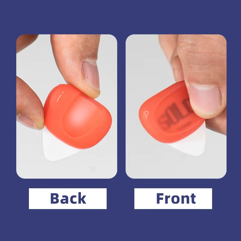 Solo Guitar Pick Set Folk Acoustic Guitar Silicone Non-Slip Speed Playing Electric Guitar Ukulele Hand Specificator