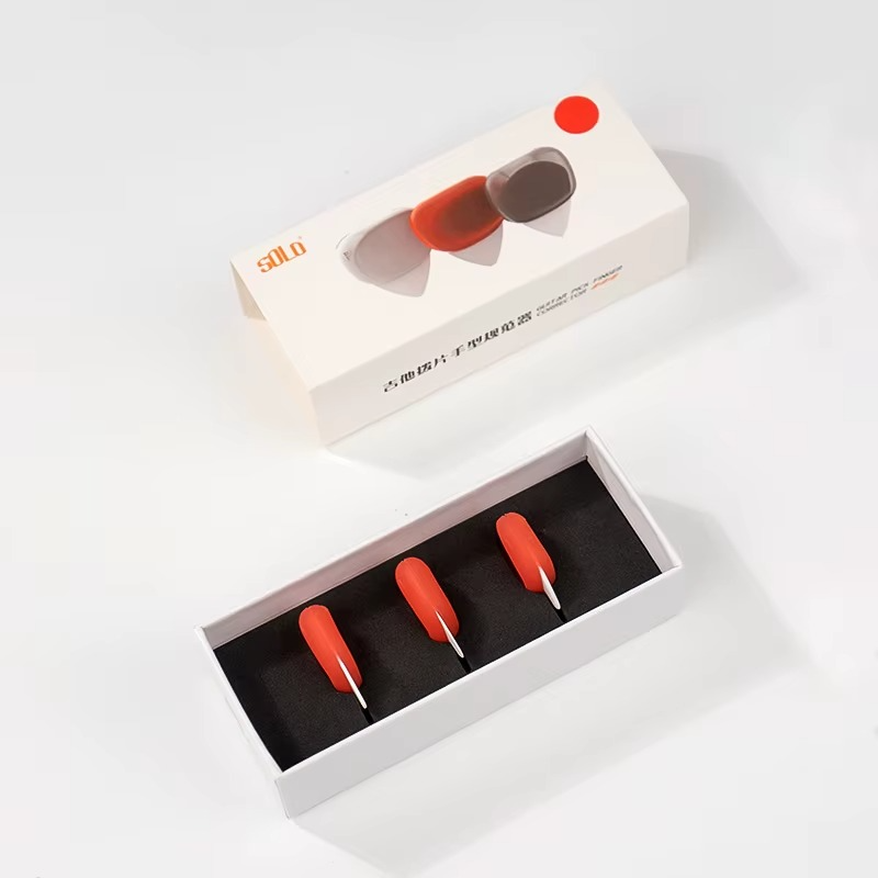 Solo Guitar Pick Set Folk Acoustic Guitar Silicone Non-Slip Speed Playing Electric Guitar Ukulele Hand Specificator