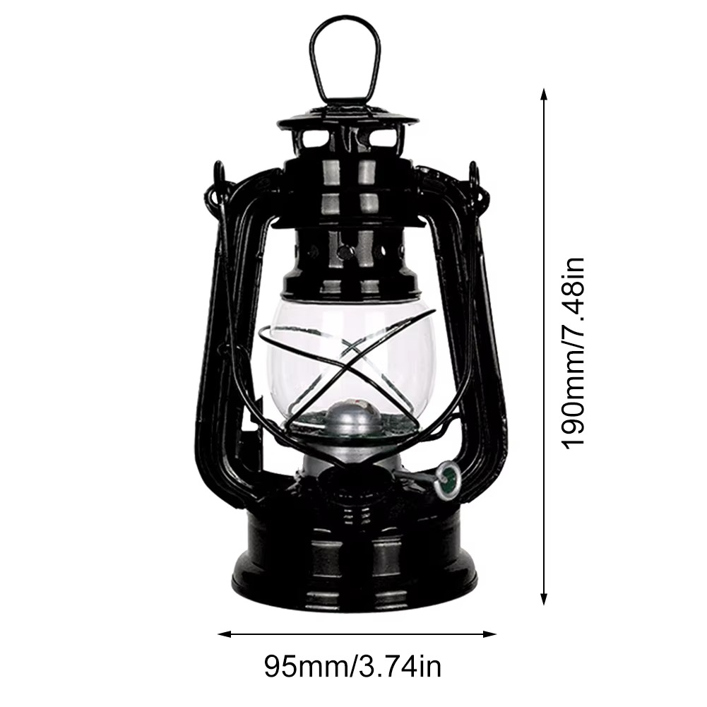 Vintage Oil Burning Lantern Metal Kerosene Lantern Hurricane Table Lamps Portable Handheld Fuel Lamp Outdoor Camping Table Lamp