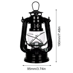 Vintage Oil Burning Lantern Metal Kerosene Lantern Hurricane Table Lamps Portable Handheld Fuel Lamp Outdoor Camping Table Lamp