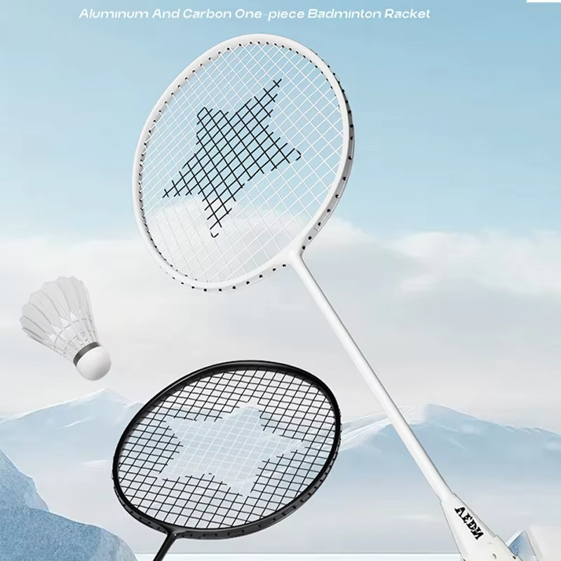 Professional Badminton Rackets with 2pcs Shuttlecocks Backpack 4U Aluminum-carbon Integration 26 Pounds Battledore for Outdoor