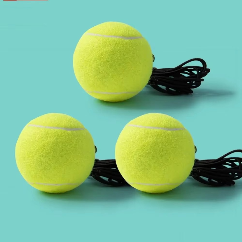 1 Set Single Tennis Racket Set for Kids Shock Absorbing Portable Tennis Trainer Rebound Lightweight Sports Game Outdoor Toys