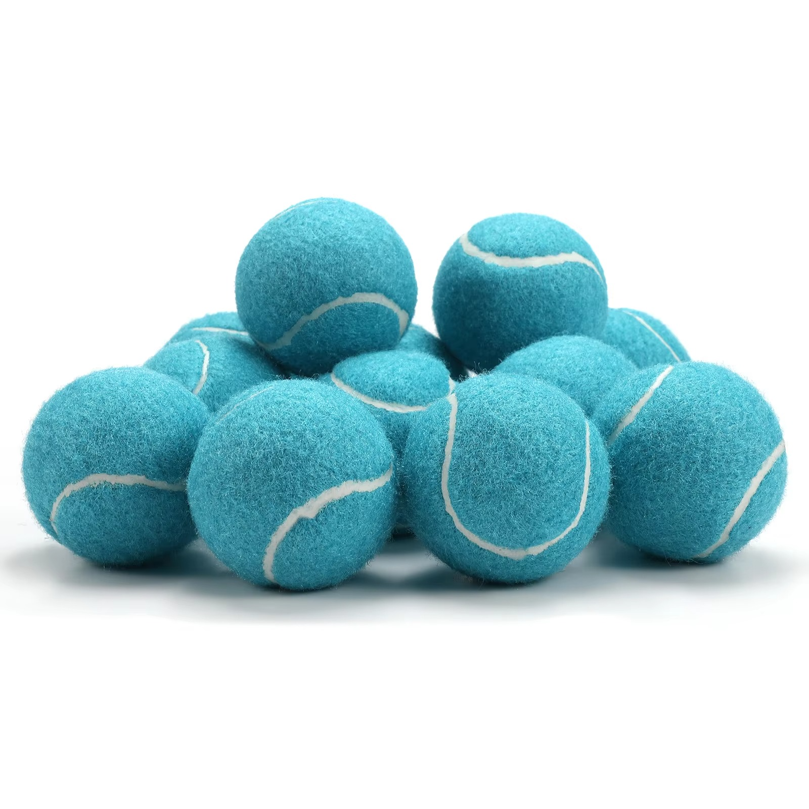 Tennis Balls High Elasticity Durable Training Balls for Beginners Practice Tennis Ball with Mesh Bag Wool Rubber Tennis Balls