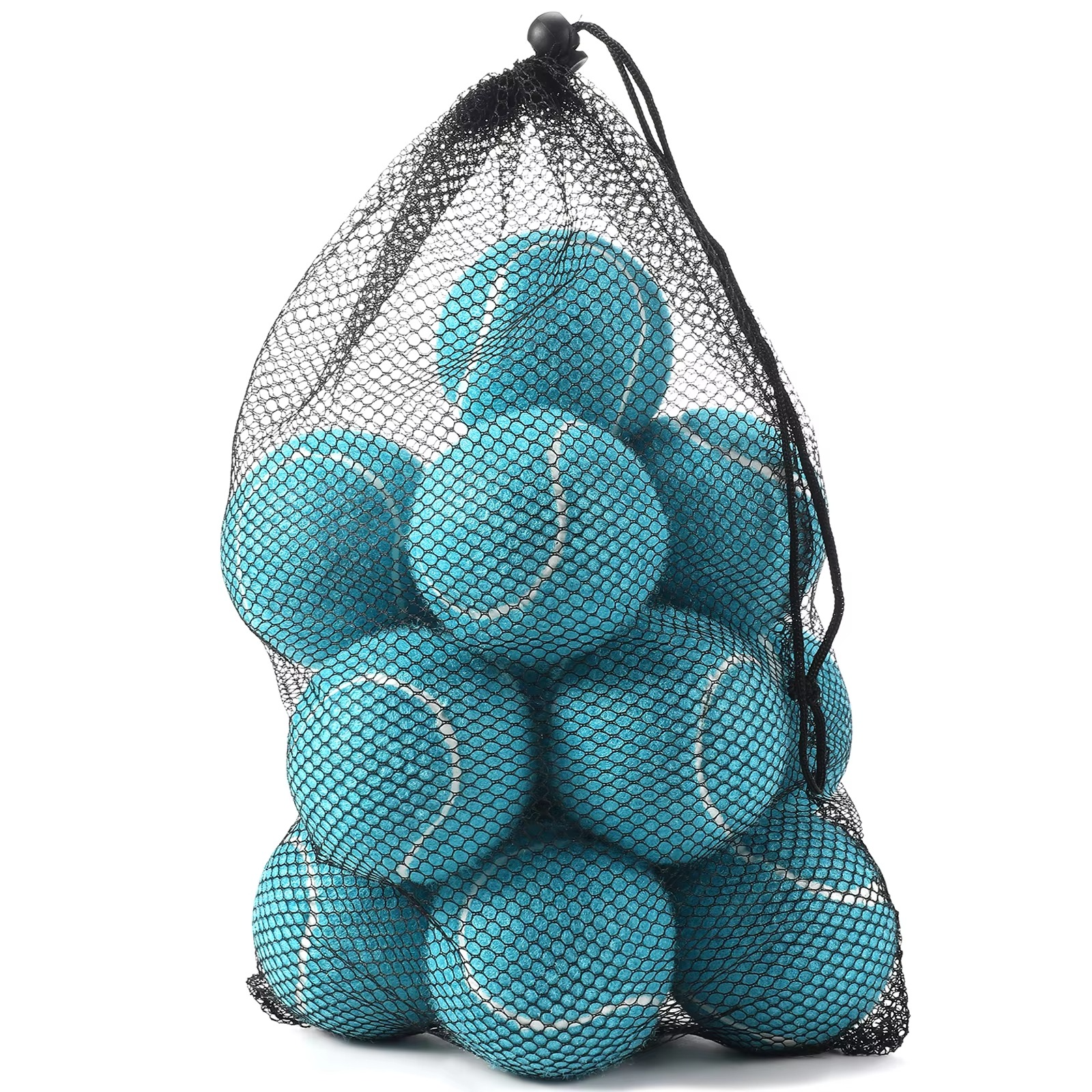 Tennis Balls High Elasticity Durable Training Balls for Beginners Practice Tennis Ball with Mesh Bag Wool Rubber Tennis Balls