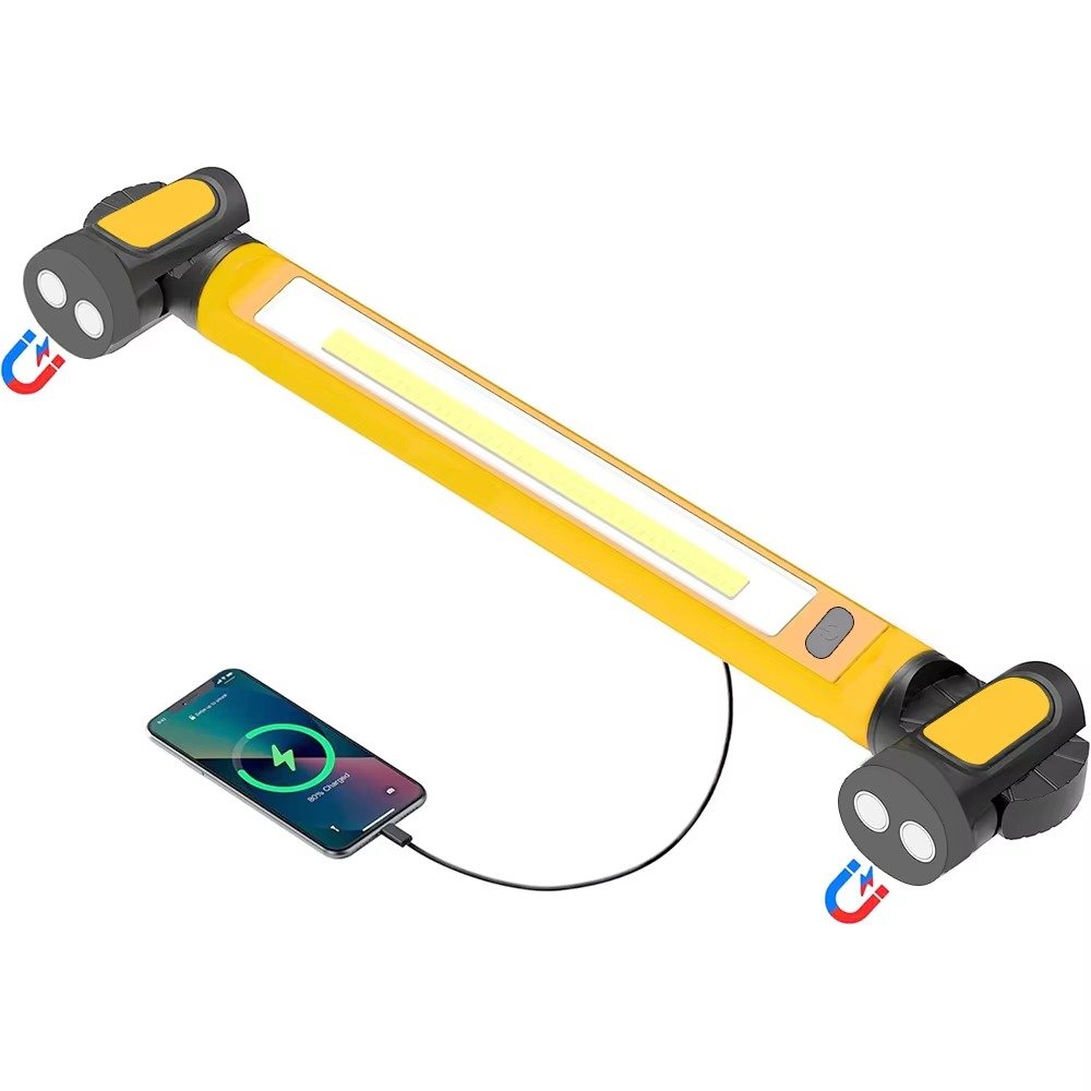 Super Bright Magnetic Work Light Built-in 5200mAh Rechargeable Battery Underhood Work Lamp Bar For Car Repair Outdoor lighting