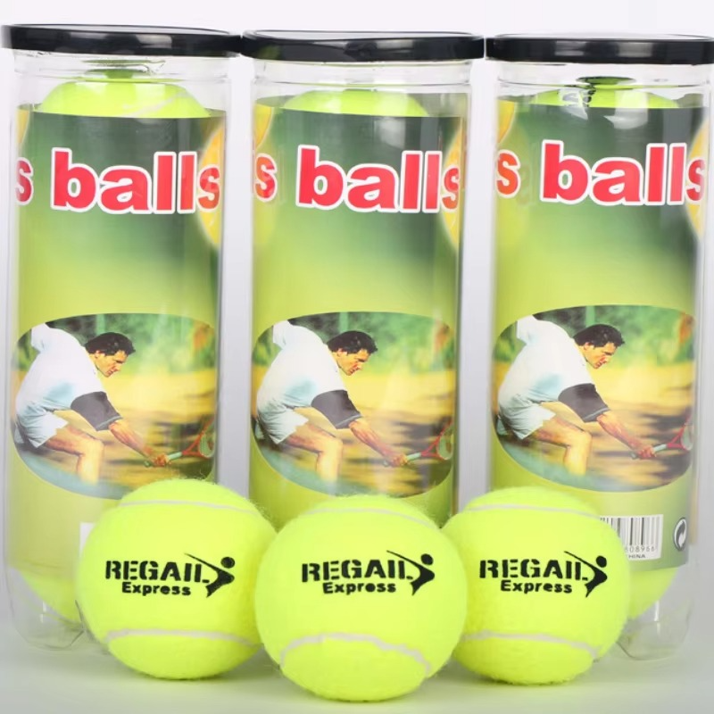 Regail 3Pcs/ Lot Tennis Balls High Rebounce Tennis Training Cricket Ball Sports Accessories Practice Hit Tennis Trainer