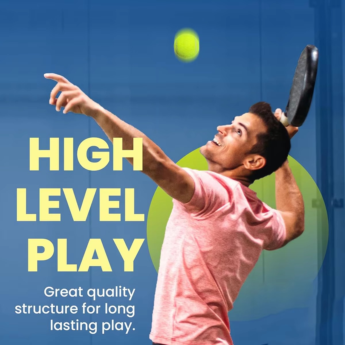 Factory Price Padel Tennis Ball Pressurized Chemical Fiber Padel Tennis Ball with High Bounce