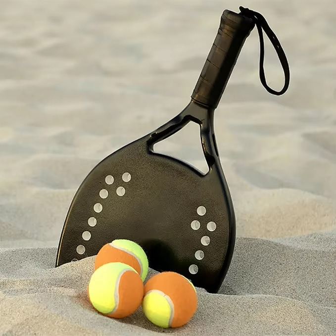 Wholesale Orange Yellow Paddle Beach Training Tennis Ball with Mesh Bag