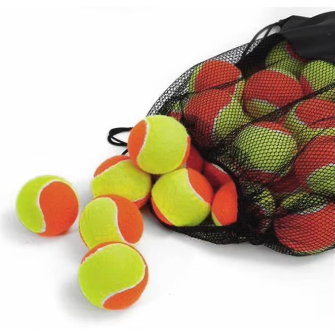 Wholesale Orange Yellow Paddle Beach Training Tennis Ball with Mesh Bag