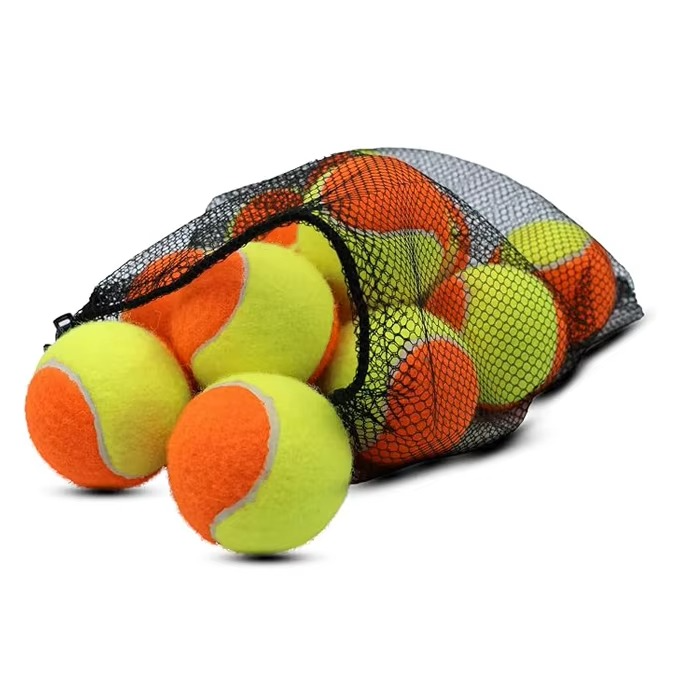 Wholesale Orange Yellow Paddle Beach Training Tennis Ball with Mesh Bag