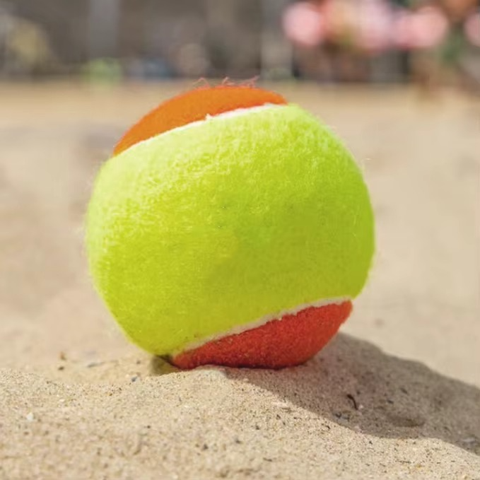 Wholesale Orange Yellow Paddle Beach Training Tennis Ball with Mesh Bag