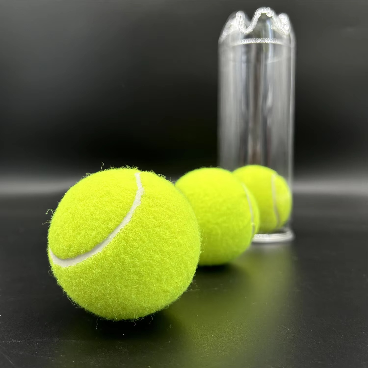 Wholesale High Elastic Chemical Fiber Tennis Balls Customized Logo Professional Rubber Tennis Padel Ball for Training