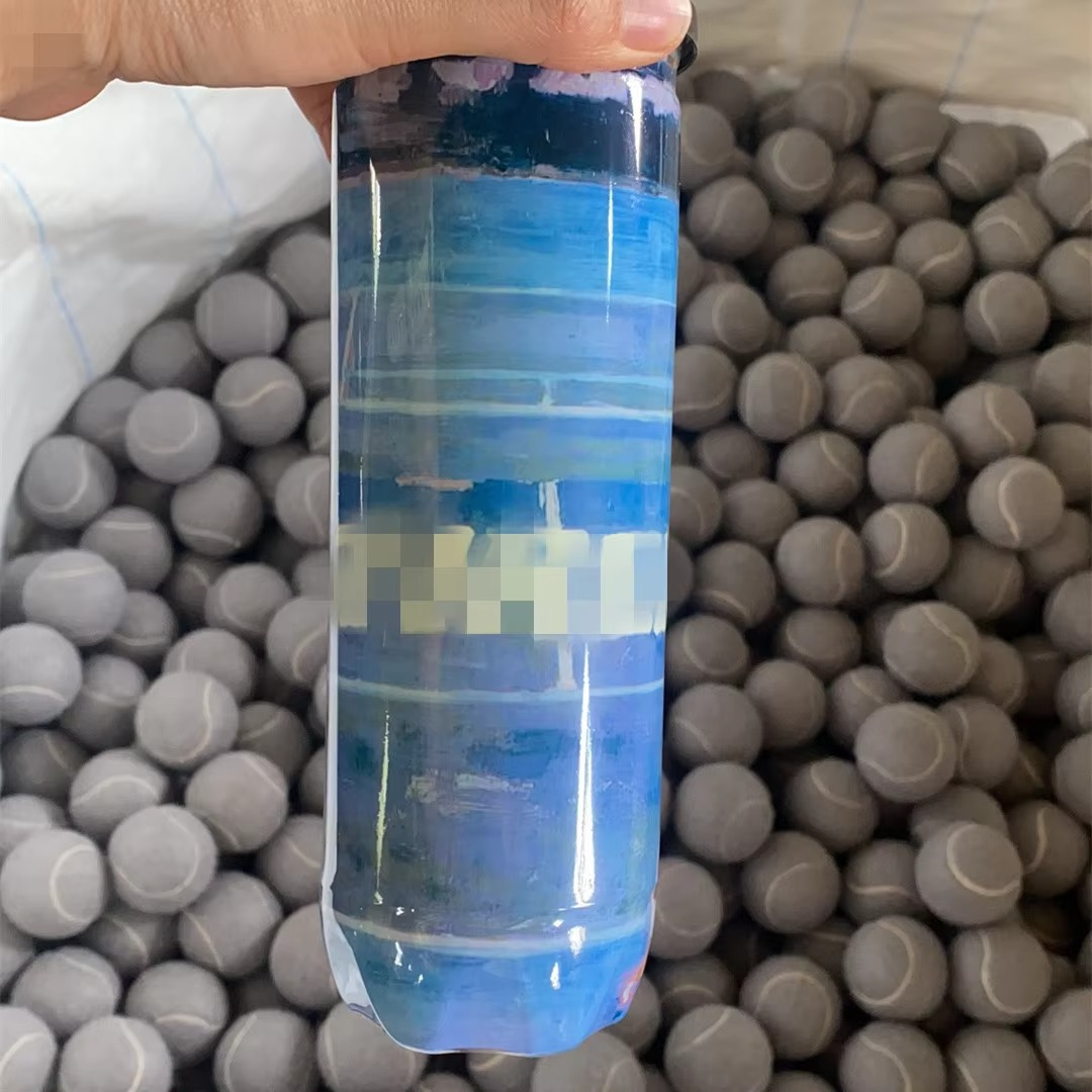 Wholesale High Elastic Chemical Fiber Tennis Balls Customized Logo Professional Rubber Tennis Padel Ball for Training