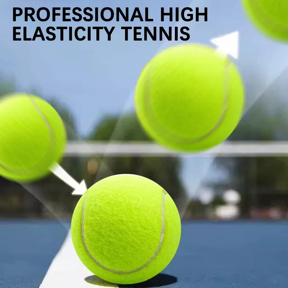 10PCS High Elasticity Tennis Professional Tennis Training Game Ball Practice Tennis Ball Outdoor Dogs Bite 67mm Tennis Balls