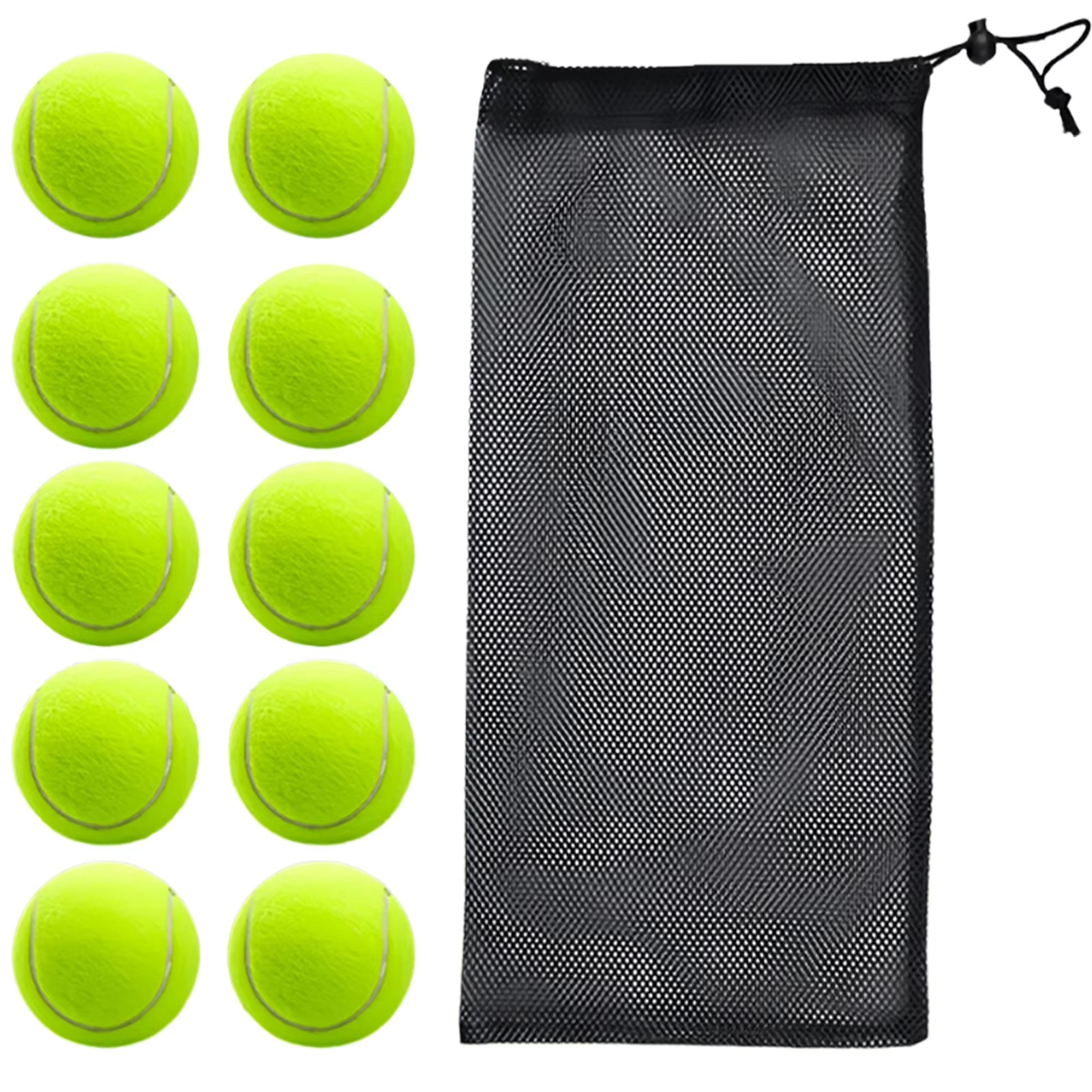10PCS High Elasticity Tennis Professional Tennis Training Game Ball Practice Tennis Ball Outdoor Dogs Bite 67mm Tennis Balls