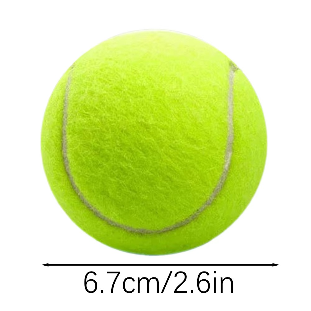 10PCS High Elasticity Tennis Professional Tennis Training Game Ball Practice Tennis Ball Outdoor Dogs Bite 67mm Tennis Balls