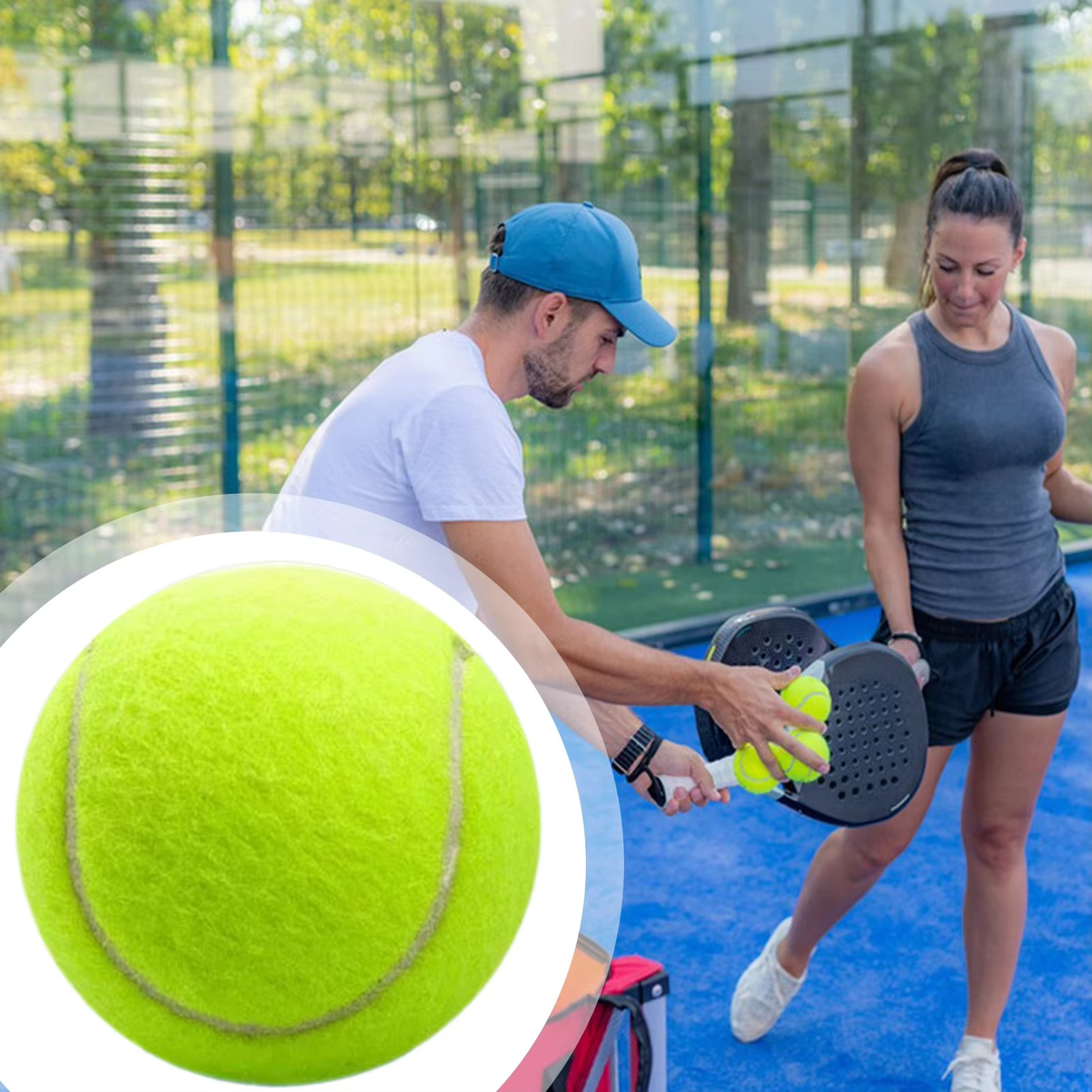 10PCS High Elasticity Tennis Professional Tennis Training Game Ball Practice Tennis Ball Outdoor Dogs Bite 67mm Tennis Balls