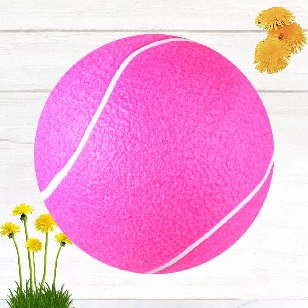 8 Inch Giant Inflatable Tennis Kids Educational Outdoor Camping Hiking Parent Child Interaction Oversized Soft Durable Rubber