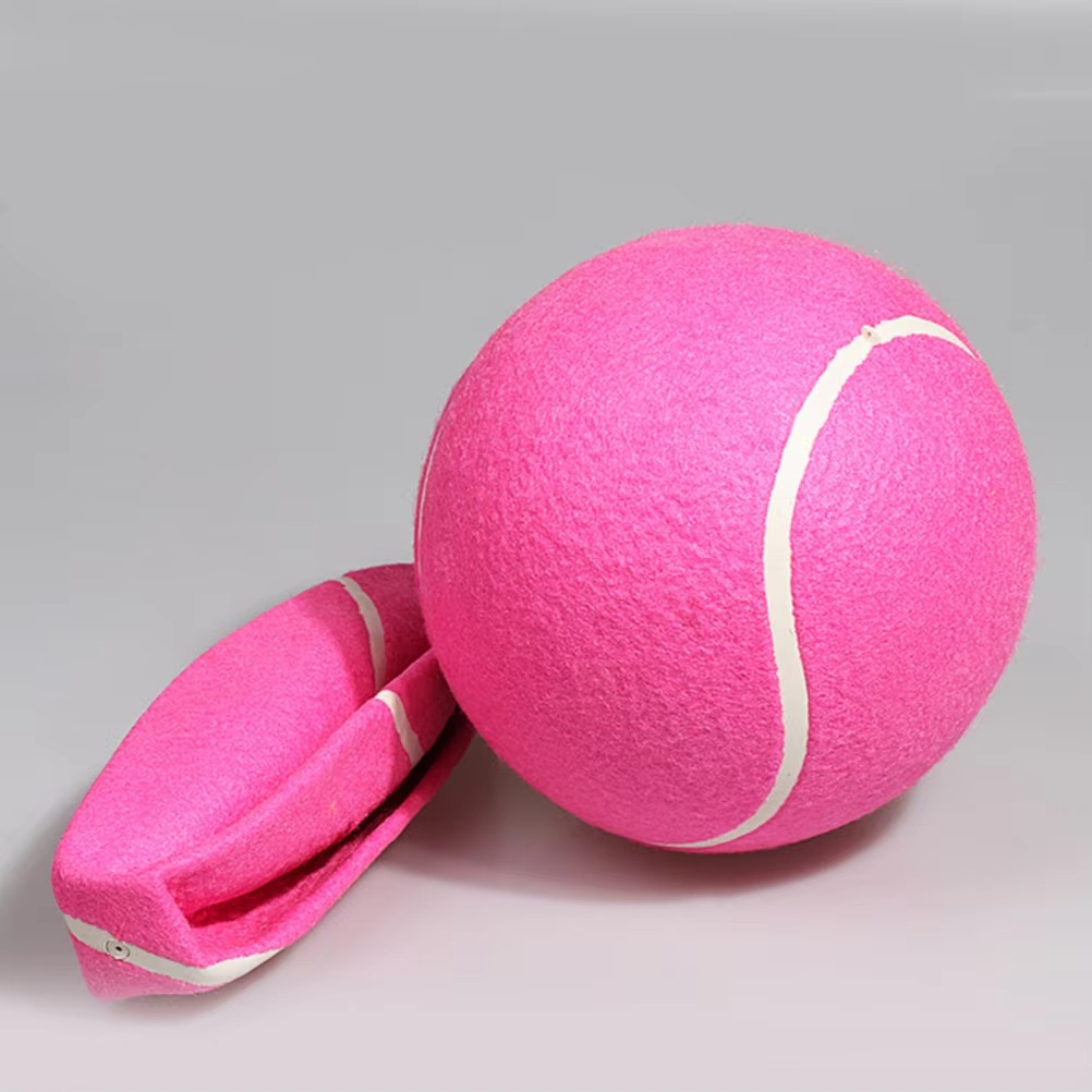 8 Inch Giant Inflatable Tennis Kids Educational Outdoor Camping Hiking Parent Child Interaction Oversized Soft Durable Rubber
