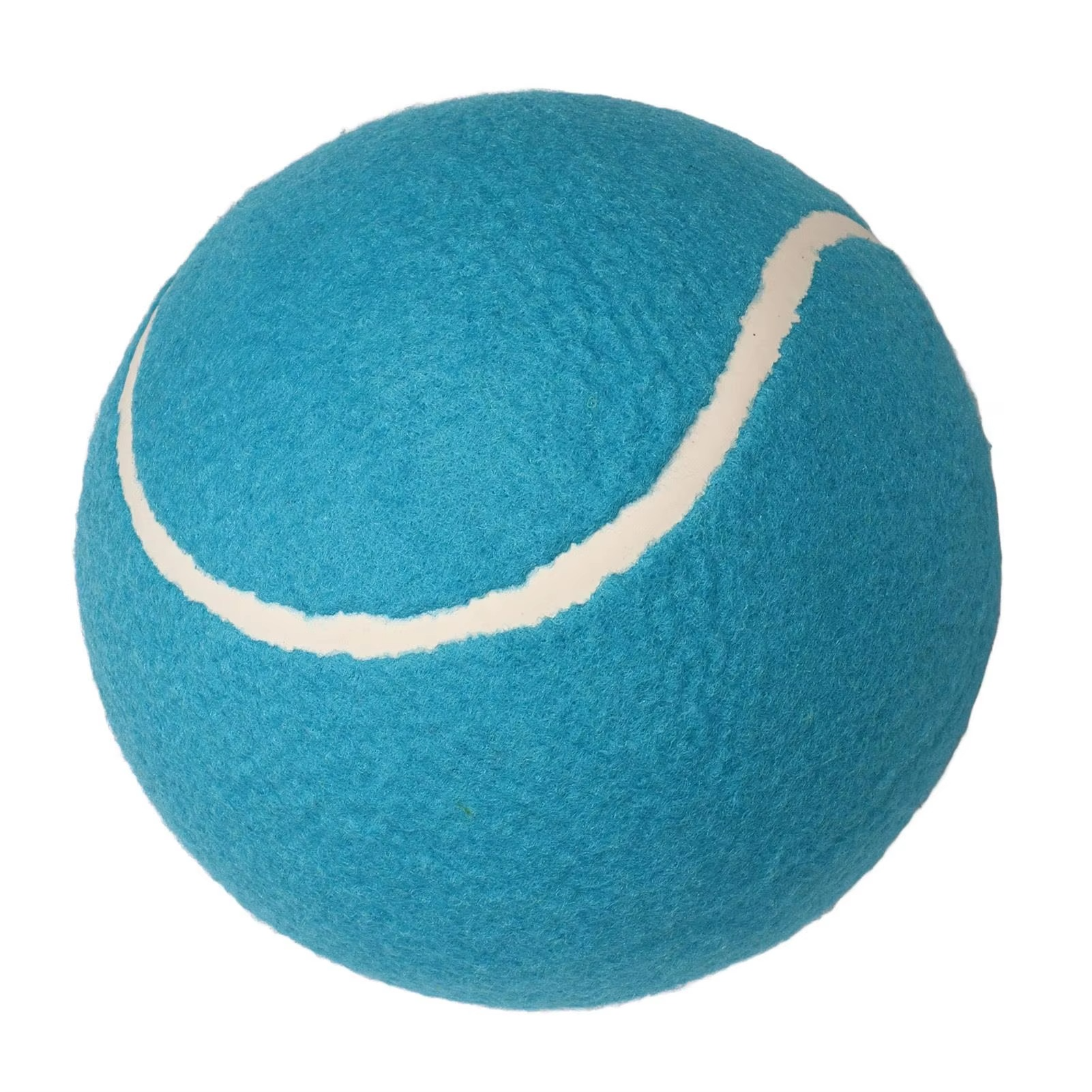 Jumbo 8 Inch Inflatable Tennis Ball Durable Rubber Core Plush Felt Portable Pet for training Toy
