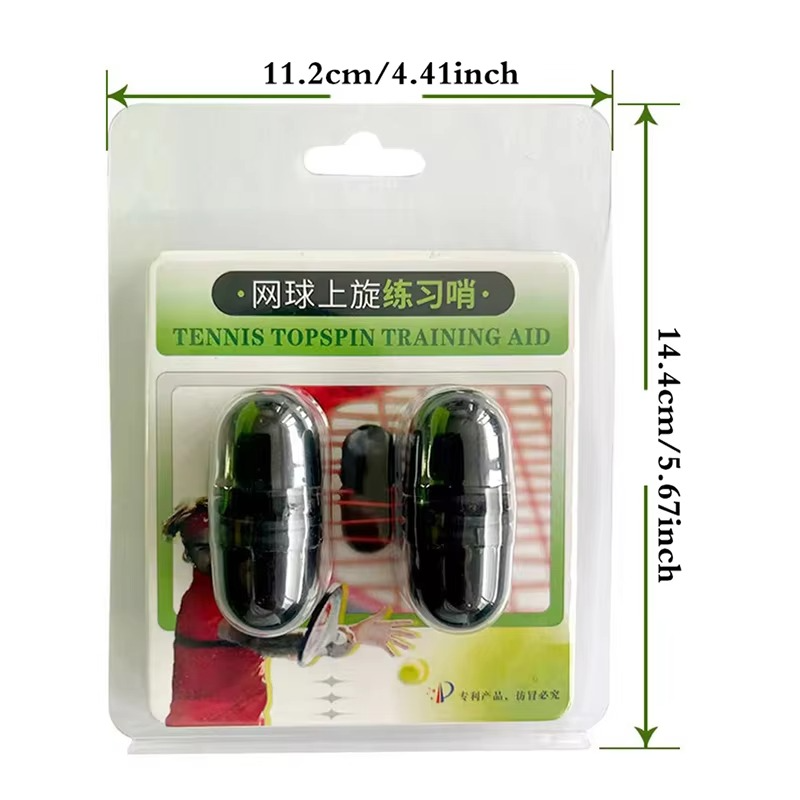 1 Pair Tennis Coaching Whistle for Topspin & Stroke Rhythm Practice〔YY33〕