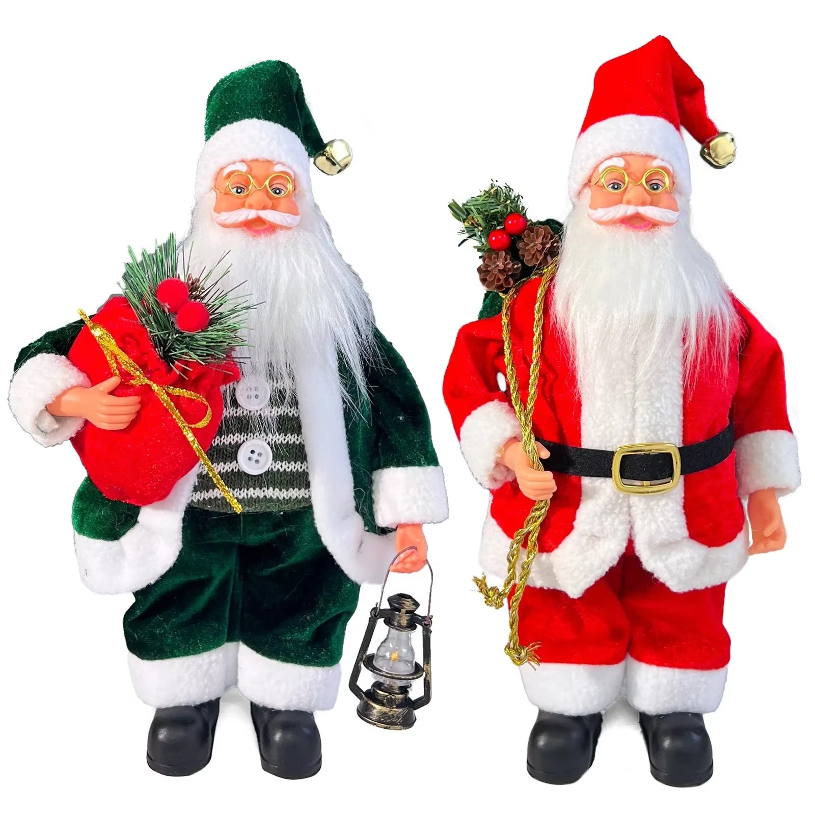 13inch Standing Santa Claus Desktop Ornament Xmas Window Doll Kids Favors Gifts Merry Christmas Decor Happy New Year 2026