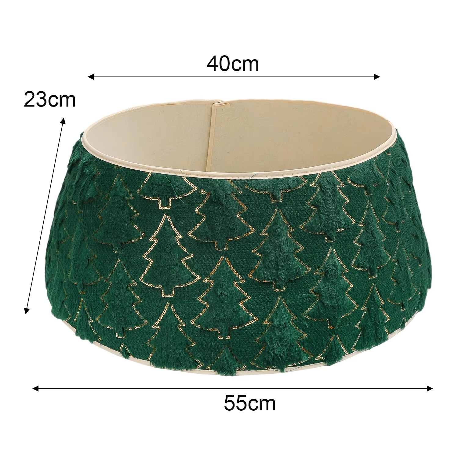Christmas Tree Decor Surround Base Plush Fabric Tree Surrounder Ornament Bases Tree Skirt Plush Collar New Year Party Decoration