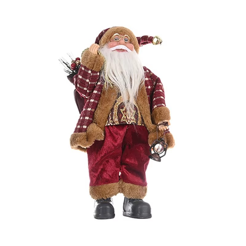 Merry Christmas Decorations For Home Santa Claus Chef Doll Christmas Tree Ornaments Navidad Natal Gifts New Year Plush Figurines