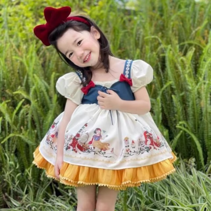 Snow White Boutique Tutu Dress New Girls Lolita Court Dress Children's Baby Christmas Princess Dress Up