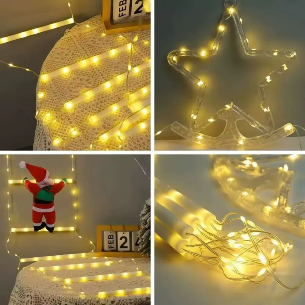 1PC 2M Christmas USB Santa Claus Climbing Ladder Light with remote control,used for festival,party,room,and house decoration