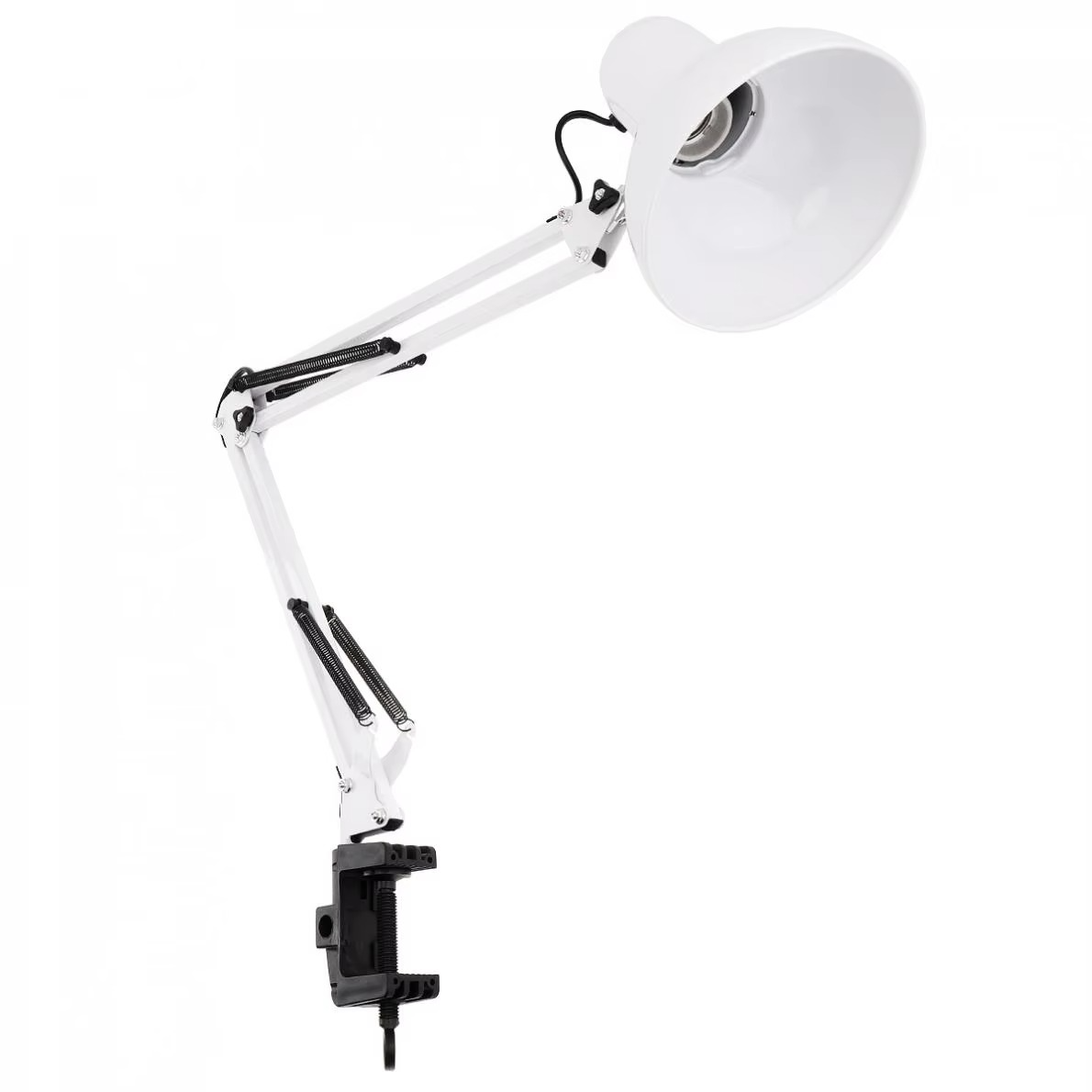 WJT 40W Led Iron Long Arm Folding Clip Eye Protection and Light Mending Table Lamp for Study / Office Work / Bedroom / Bedside