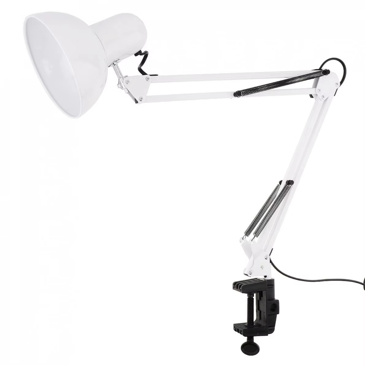 WJT 40W Led Iron Long Arm Folding Clip Eye Protection and Light Mending Table Lamp for Study / Office Work / Bedroom / Bedside