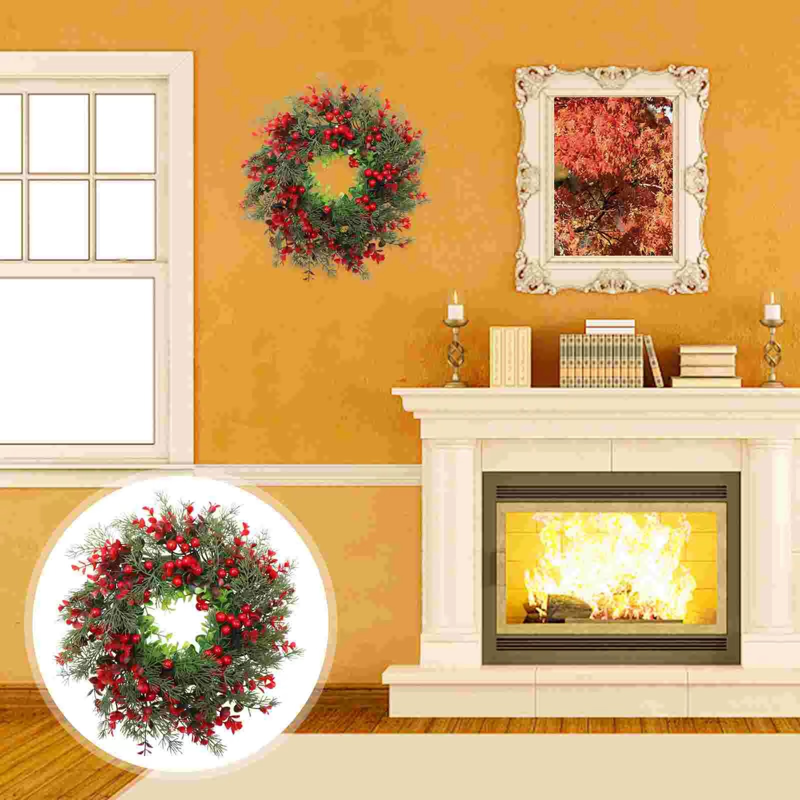 Artificial Garland Christmas Wreath Decorations Outdoor Garlands Tree Xmas Party Supplies
