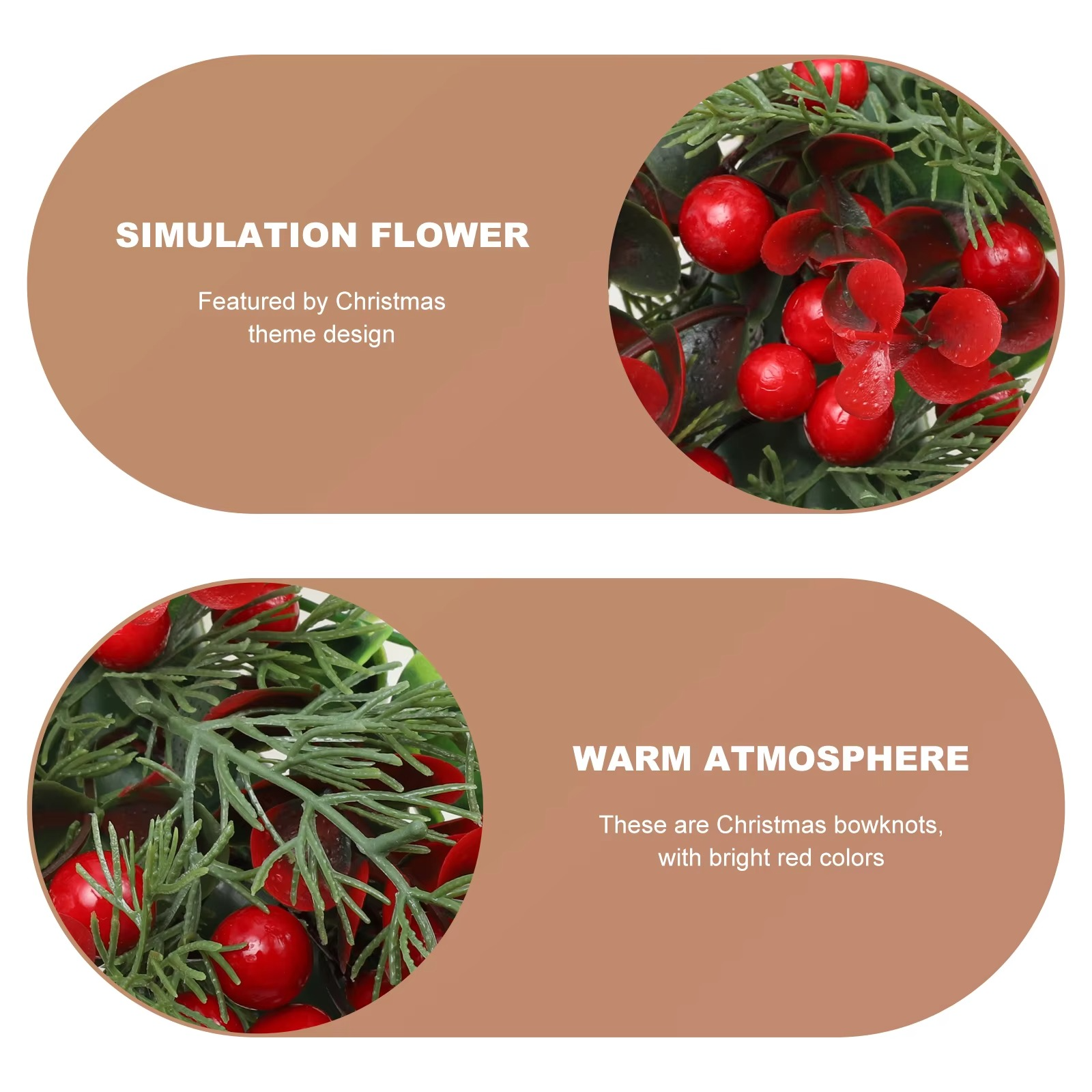 Artificial Garland Christmas Wreath Decorations Outdoor Garlands Tree Xmas Party Supplies