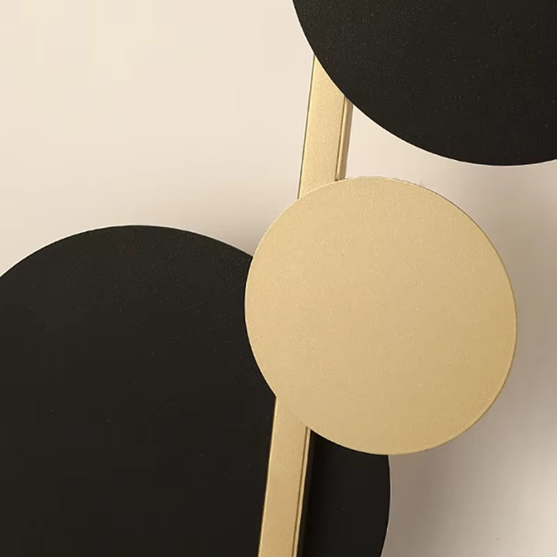 Nordic High-End Iron Acrylic Clock Light LED Decor Home Wall Lamp Bar Bedroom Foyer Dining Room Lighting Fixtures