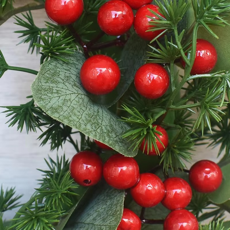 30CM Christmas Wreaths Door Hanging Rattan Farmhouse Layout Christmas Decorations Garland For Home Party Decor New Year Navidad