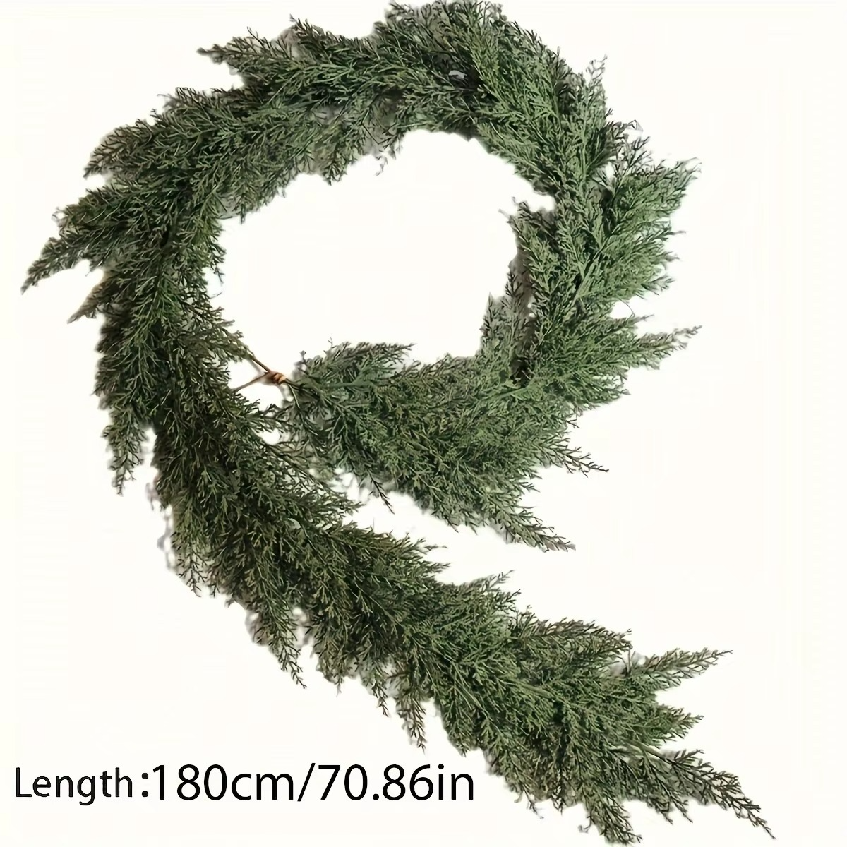 A man-made cedar wreath - versatile Christmas and winter wedding decoration