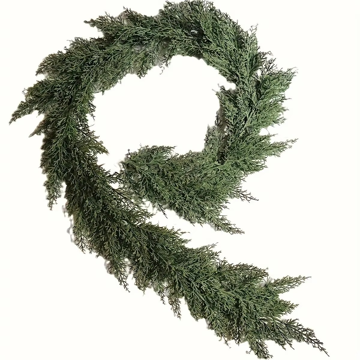 A man-made cedar wreath - versatile Christmas and winter wedding decoration