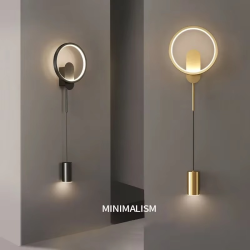 Modern LED Wall Lamp for Living Room Bedroom Bedside Stairs Aisle with Spotlight Wall Sconce Home Decor Lighting Fixture Luster