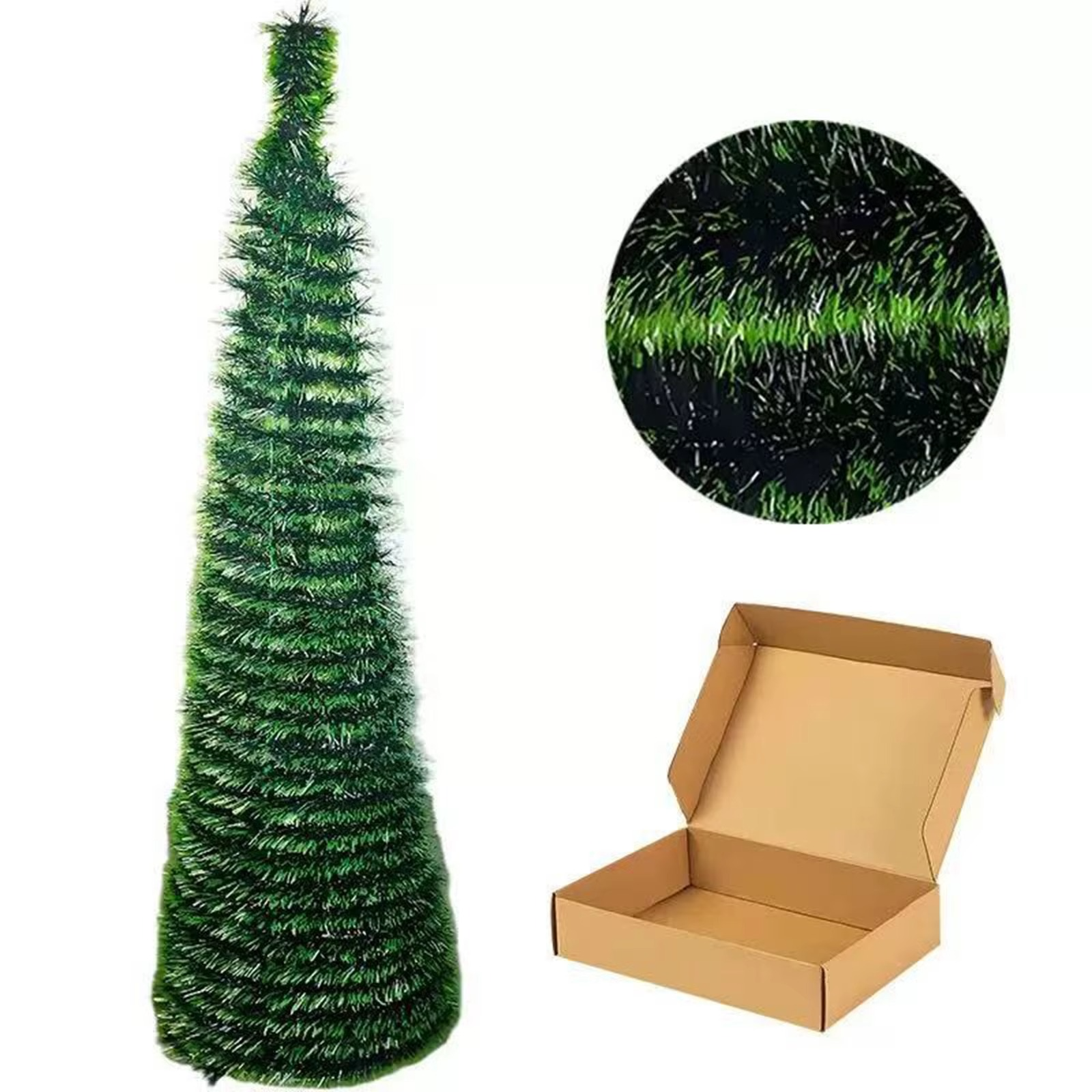 Christmas Tree Ornament Spiral Tree Scalable Home Desktop Christmas Decoration Party Decorative Supplies Festival Gift