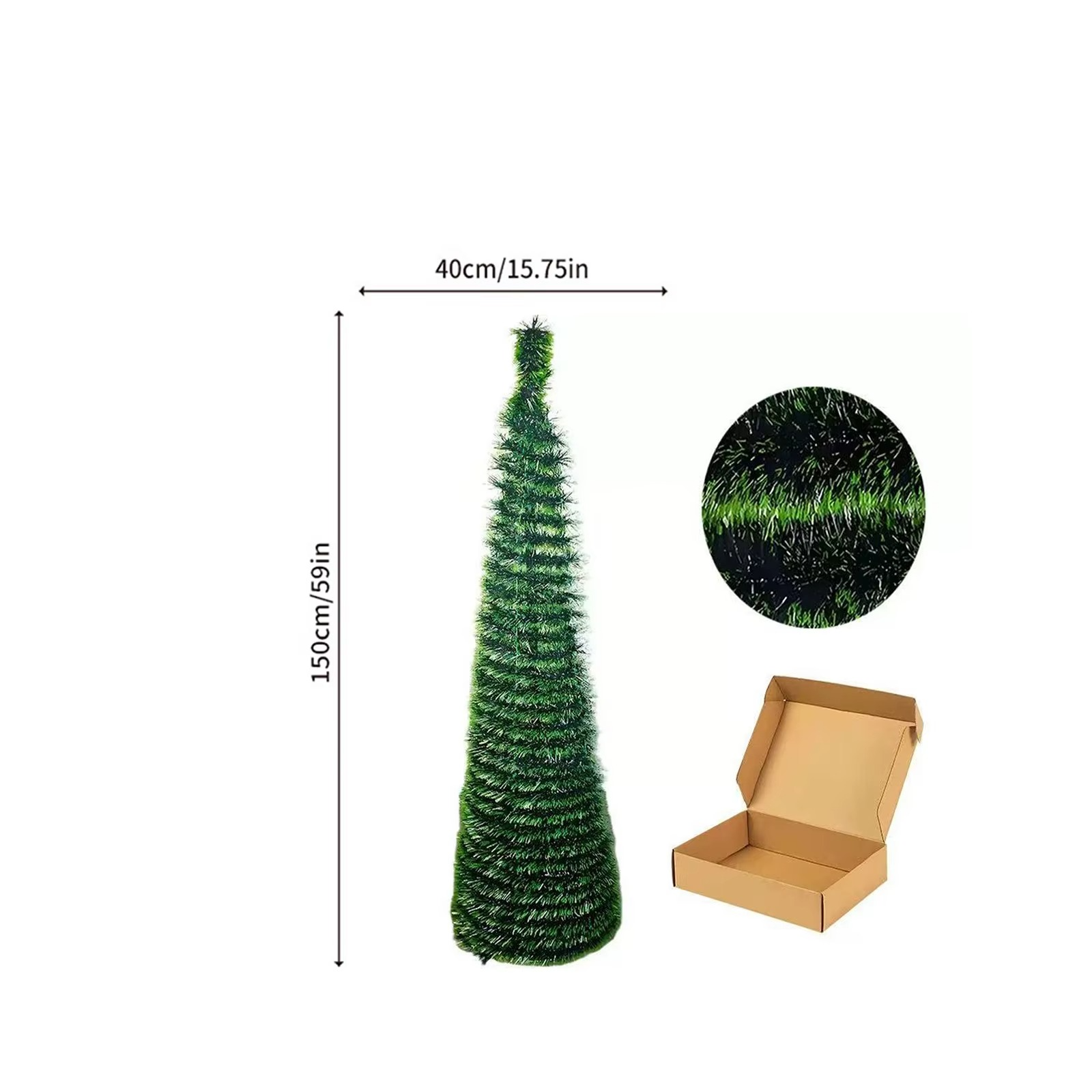 Christmas Tree Ornament Spiral Tree Scalable Home Desktop Christmas Decoration Party Decorative Supplies Festival Gift