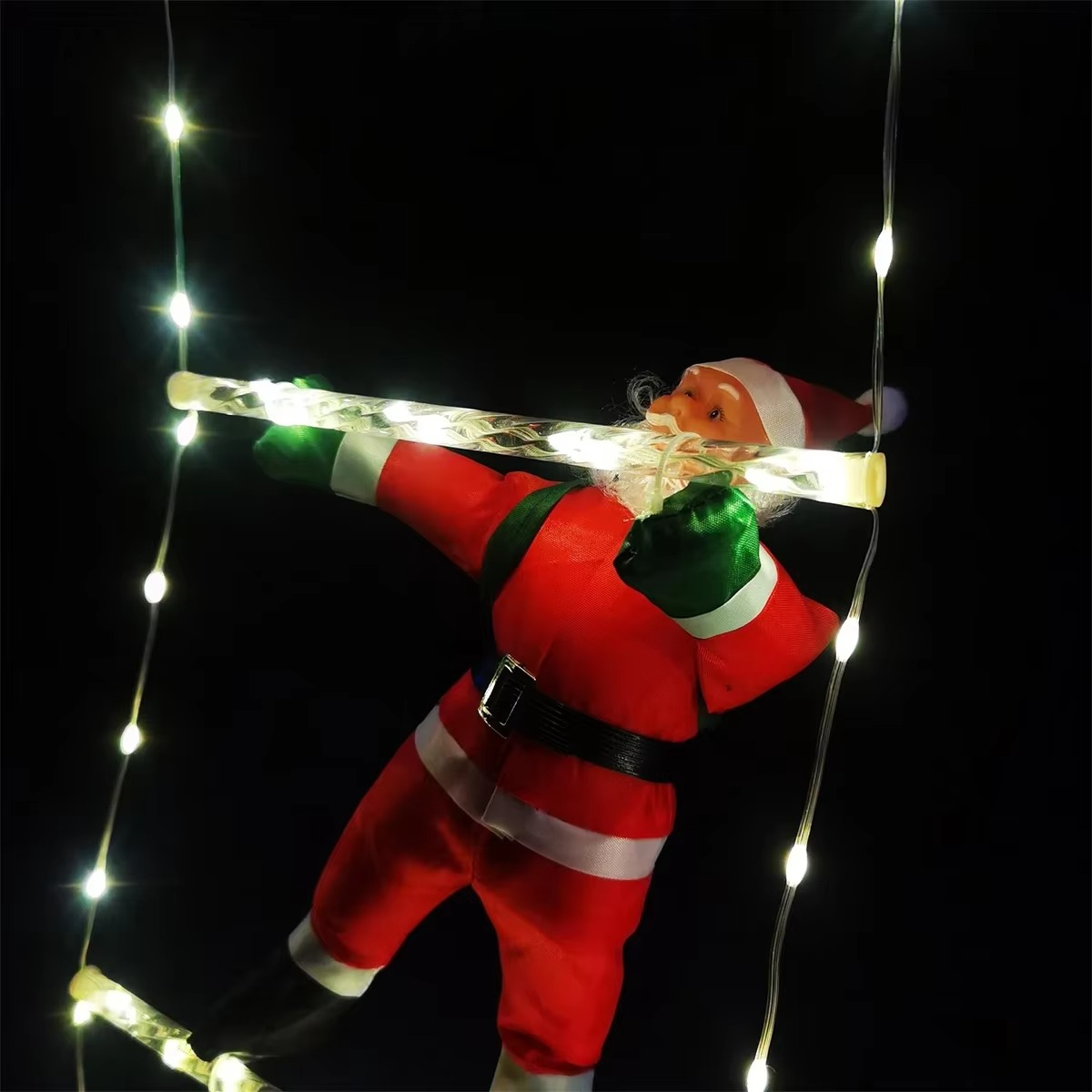 3M Santa Claus Climbing Ladder Outdoor Christmas Decoration Home Garden Cristmas Tree Ornement New Year Gift Xmas Tree Decor