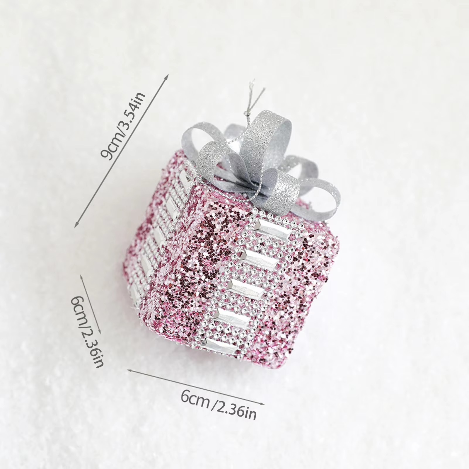 Christmas Decorative Hanging Ball Convenient to Install Sparkling Ball Ornaments Suitable for Home Office Shop