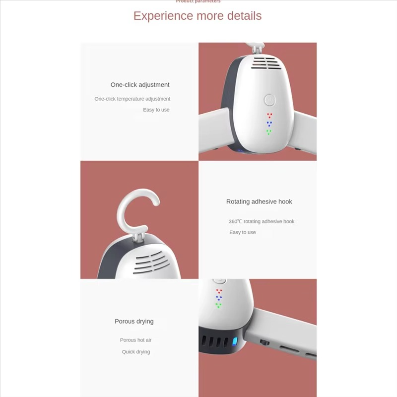 Foldable Dryer Clothes Rack Portable Dryer Clothes Hangers Laundry Electric Dryer Machine For Dormitory Home US Plug