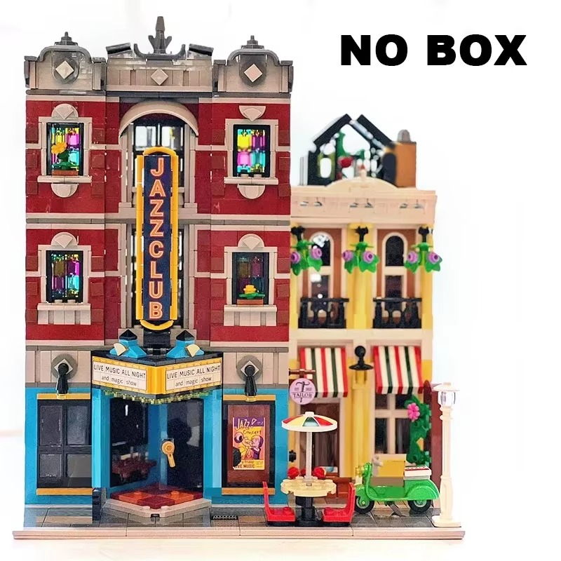 2899 Jazz Club and Pizza Hut Building Blocks Street View Toys Birthday Christmas Gifts