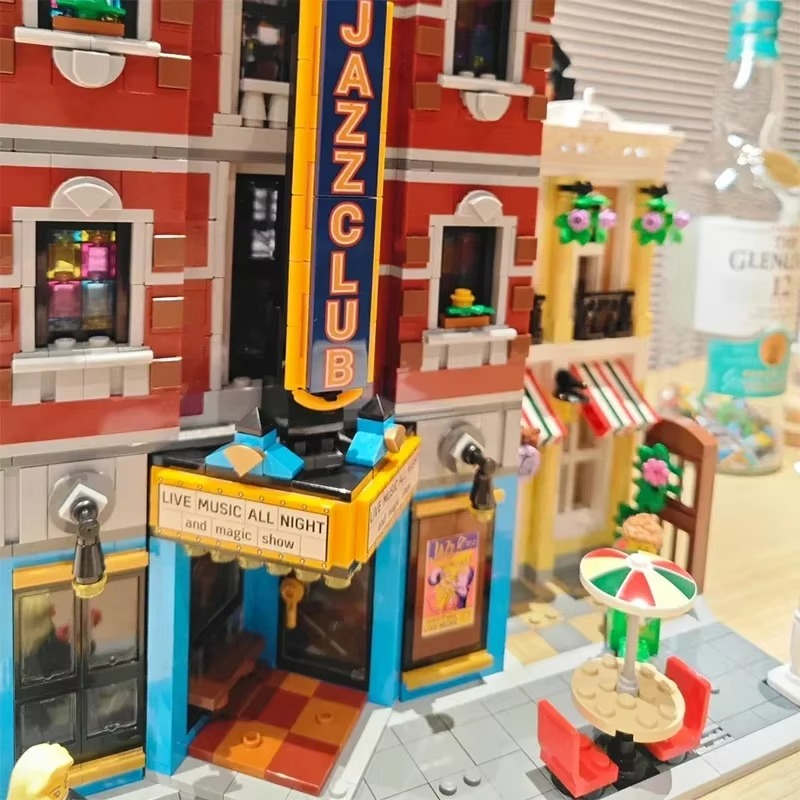 2899 Jazz Club and Pizza Hut Building Blocks Street View Toys Birthday Christmas Gifts