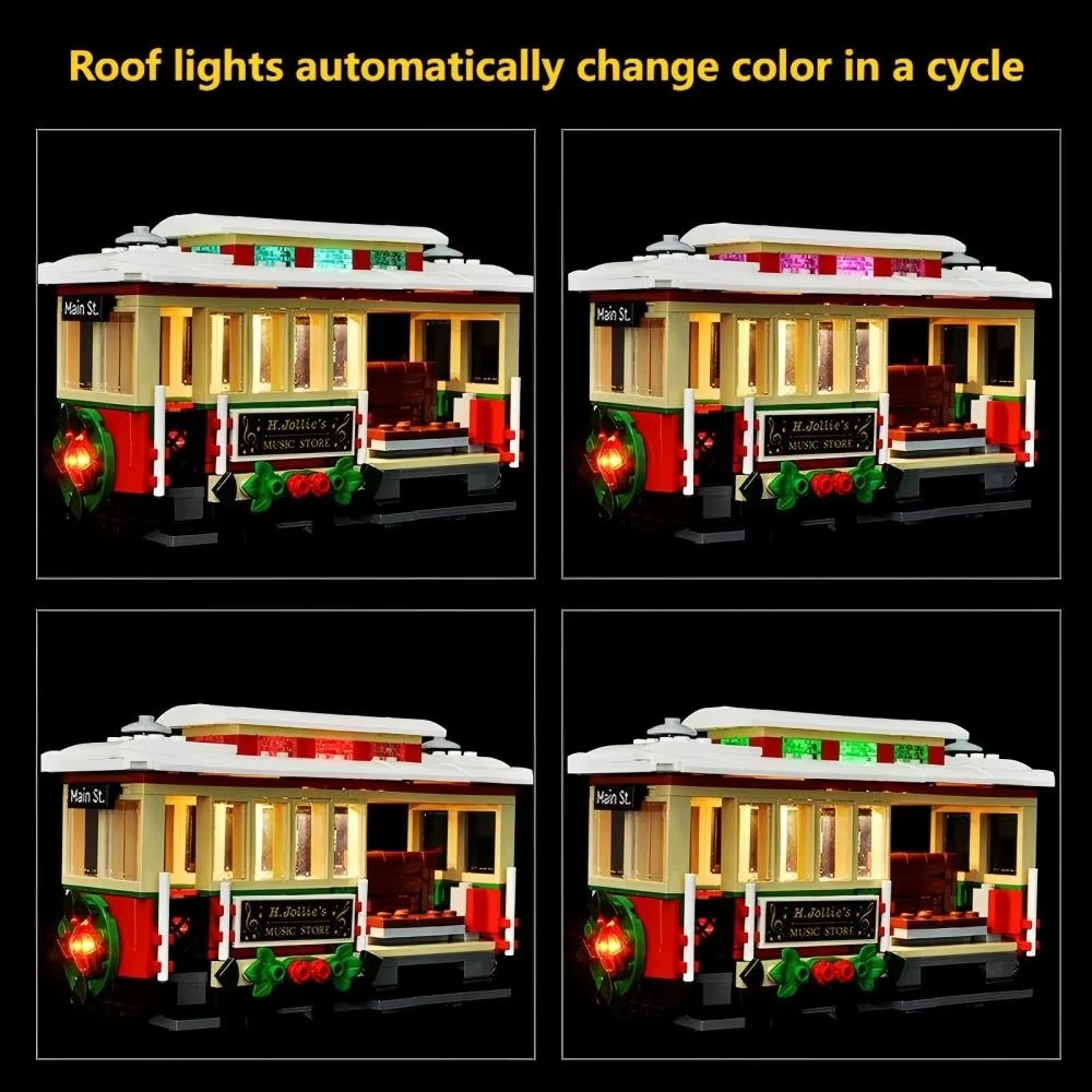 LYBMTWF LED Lighting Kit Compatible with Lego 10308 Holiday Main Street Christmas Model(NOT Include The Model Bricks)